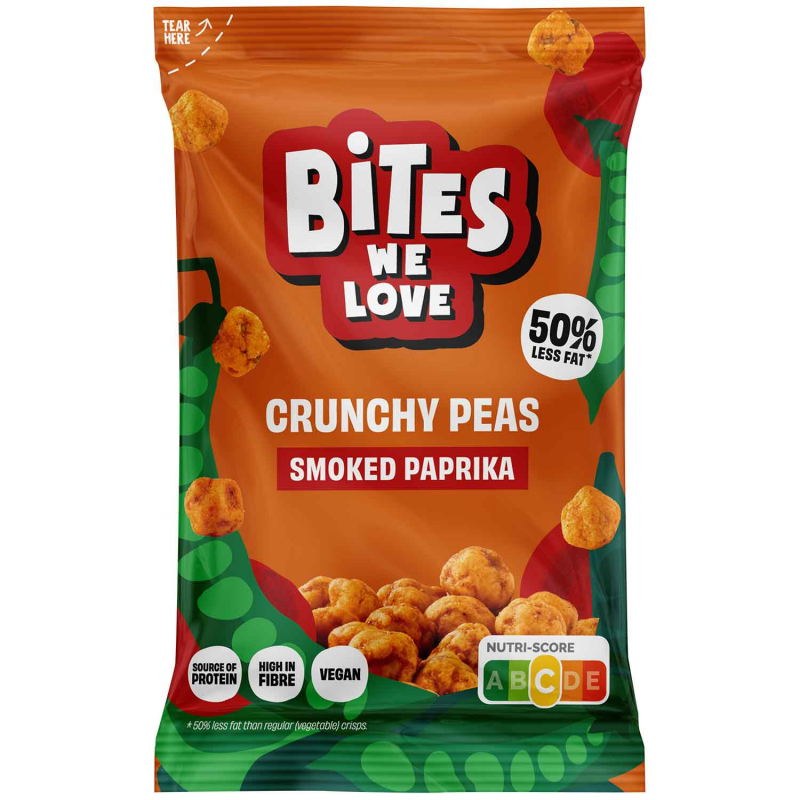  BitesWeLove Crunchy Peas Smoked Paprika 30g 