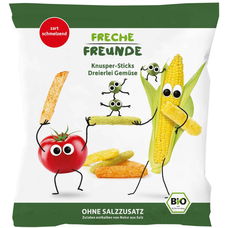  Freche Freunde Knusper-Sticks Bunter Gemüse-Mix Bio 30g 
