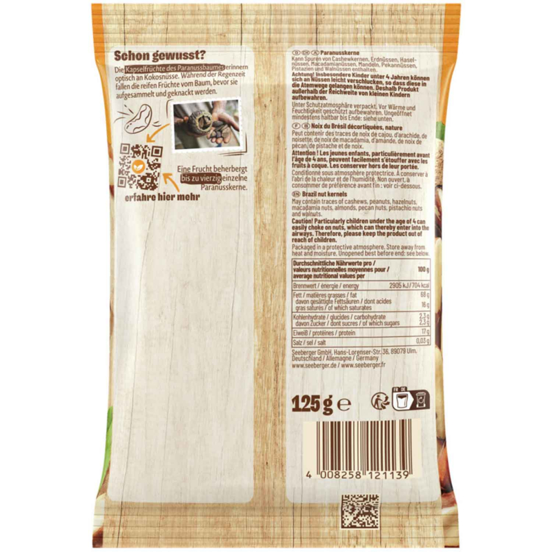  Seeberger Paranusskerne 125g 