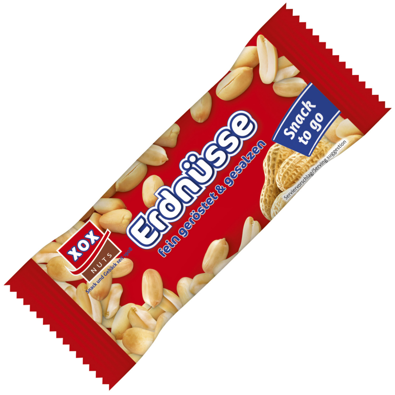  XOX Erdnüsse geröstet & gesalzen 50g 