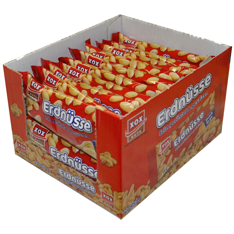  XOX Erdnüsse geröstet & gesalzen 50g 