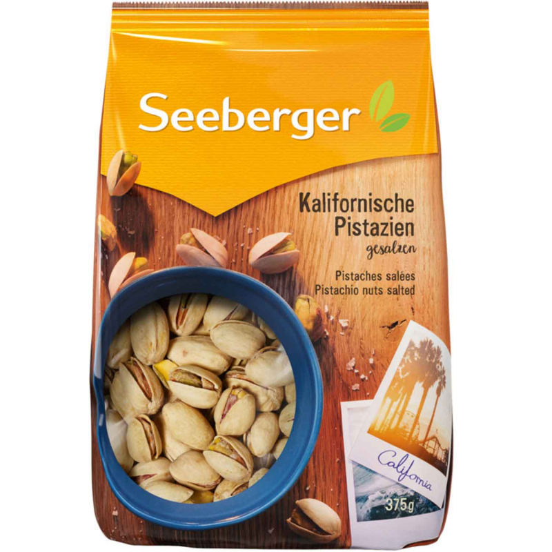  Seeberger Kalifornische Pistazien gesalzen 375g 