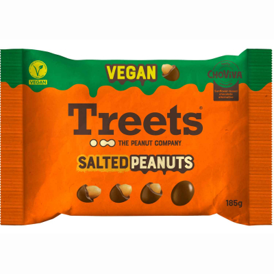  Treets Salted Peanuts ChoViva vegan 185kg 