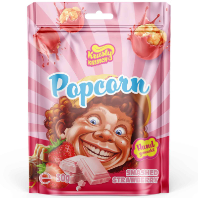  Krusty Krunch Popcorn Smashed Strawberry 30g (MHD 01/2026) 