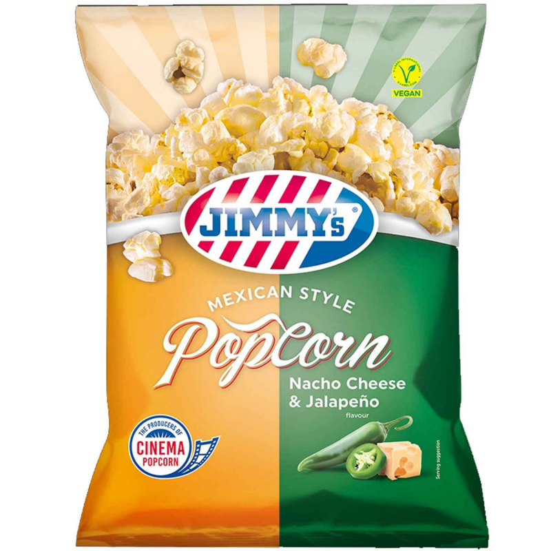  Jimmy's Popcorn Mexican Style Nacho Cheese & Jalapeño 90g 