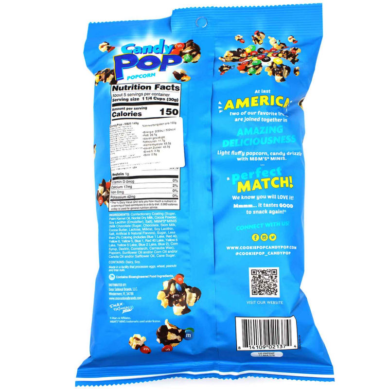  M&M'S Chocolate Minis Candy Pop Popcorn 149g 
