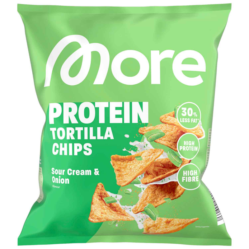  More Protein Tortilla Chips Sour Cream & Onion 50g 