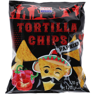  XOX Tortilla Chips Paprika 120g 
