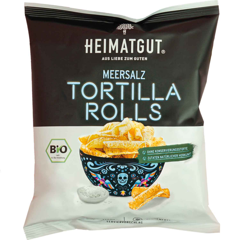  Heimatgut Bio Tortilla Rolls Meersalz 125g 