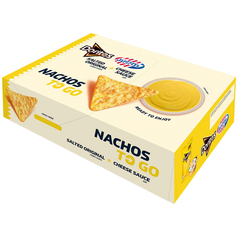  Jimmy's Nachos To Go Doritos Salted Original + Cheese Sauce 190g 