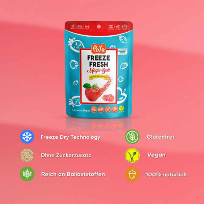  Pol's Freeze Fresh Magic Ball Strawberry & Apple Bites 20g 
