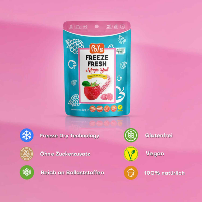  Pol's Freeze Fresh Magic Ball Raspberry & Apple Bites 20g 