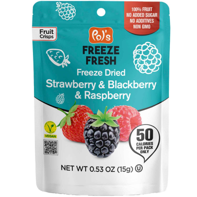 Pol's Freeze Fresh Freeze Dried Strawberry & Blackberry & Raspberry 15g 