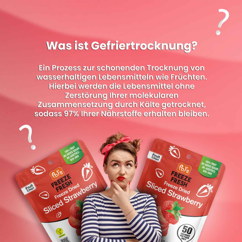  Pol's Freeze Fresh Freeze Dried Sliced Strawberry 15g 