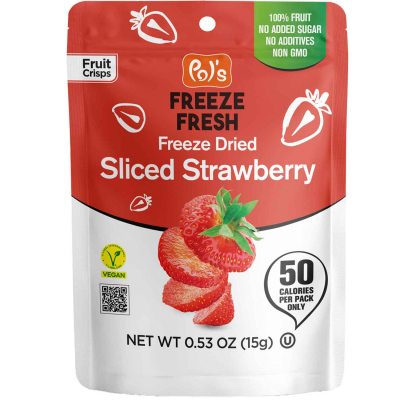  Pol's Freeze Fresh Freeze Dried Sliced Strawberry 15g 
