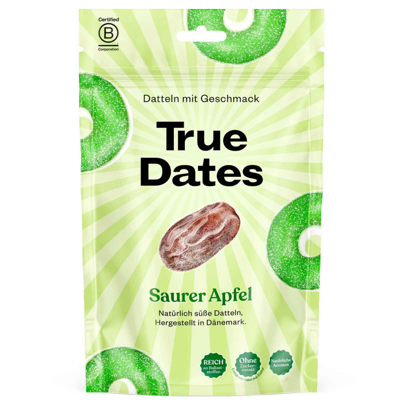  True Dates Sour Apple 100g 