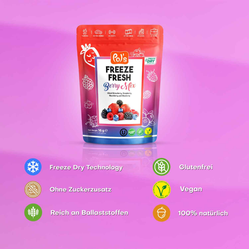  Pol's Freeze Fresh Berry Mix 16g 