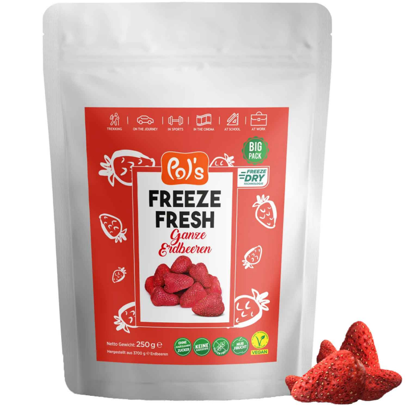  Pol's Freeze Fresh Ganze Erdbeeren 250g 