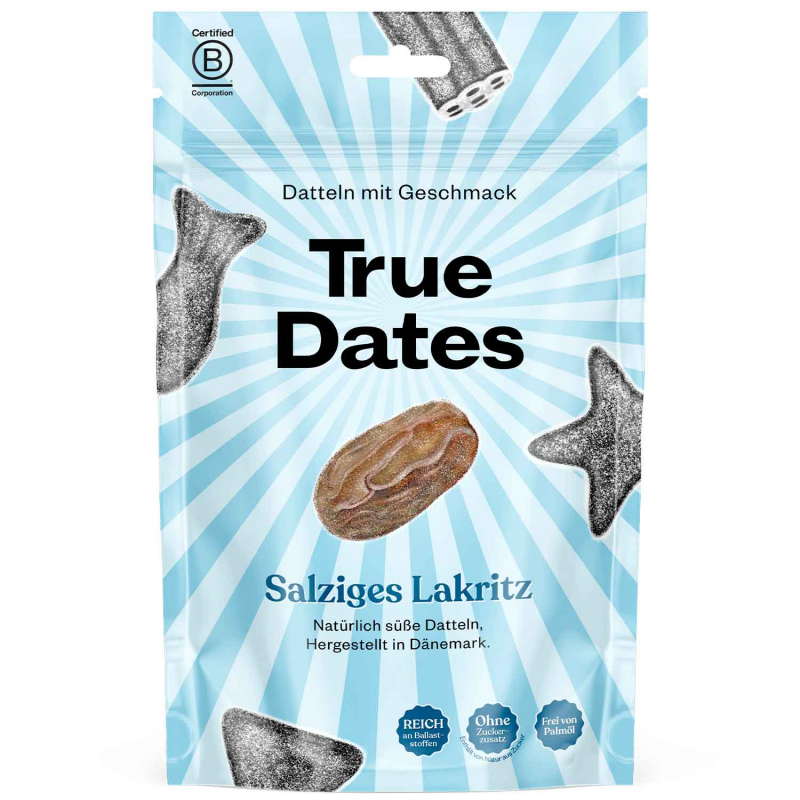  True Dates Salty Liquorice 100g 