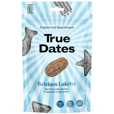  True Dates Salty Liquorice 100g 