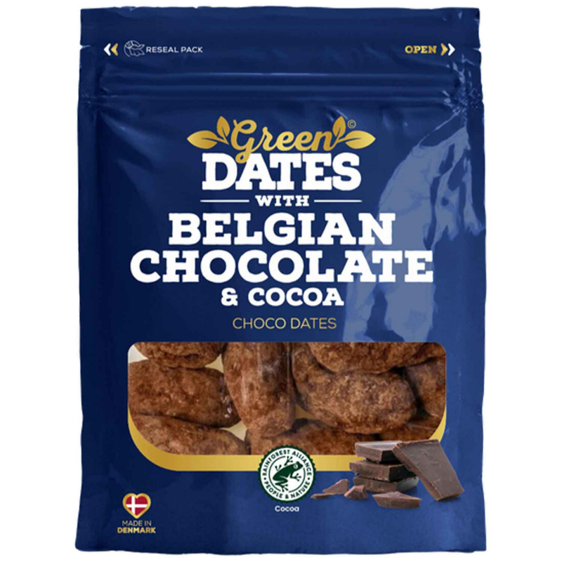  Green Dates Belgian Chocolate & Cocoa 120g 