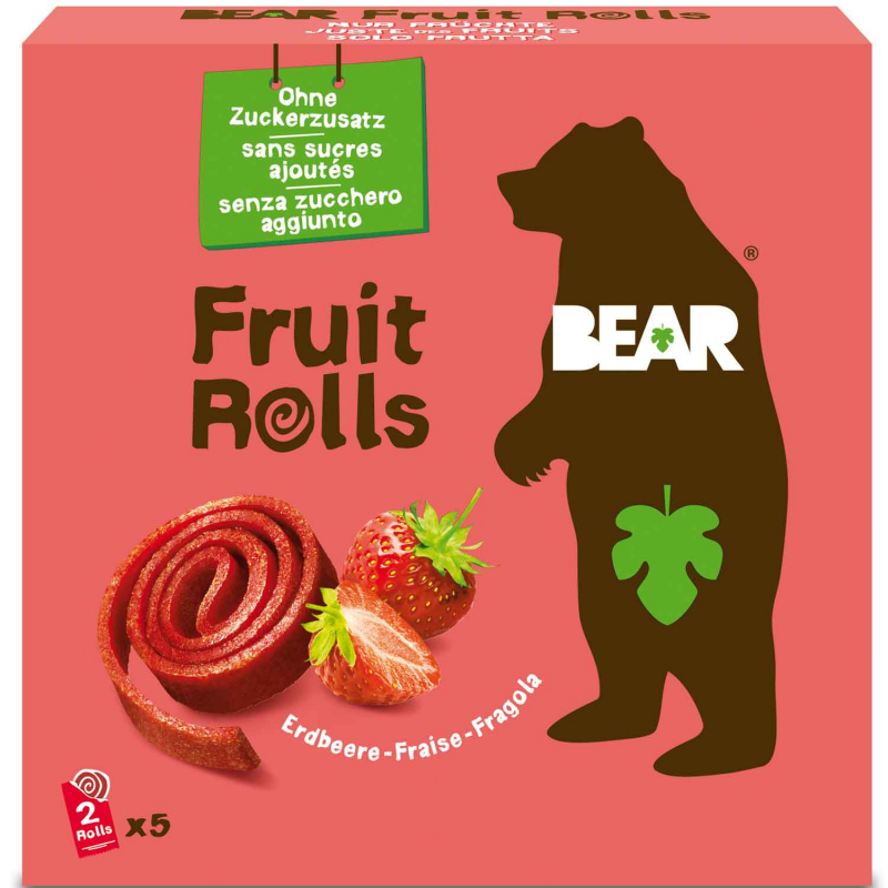  Bear Fruit Rolls Erdbeere 5x2er 