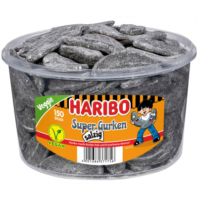  Haribo Super Gurken salzig vegan 150er 