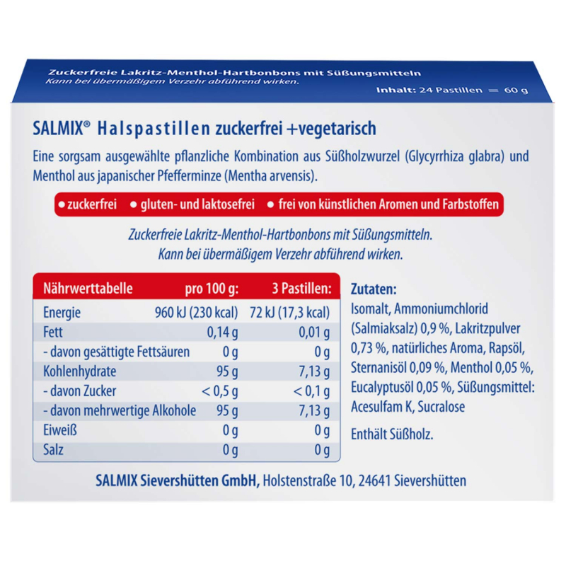  Salmix Halspastillen zuckerfrei 24er 