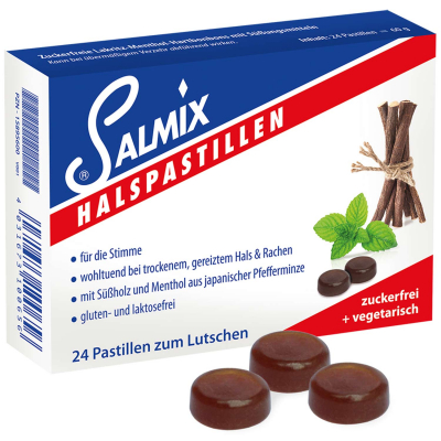  Salmix Halspastillen zuckerfrei 24er 