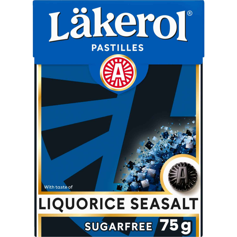  Läkerol Licorice Seasalt sugarfree Big Pack 75g 