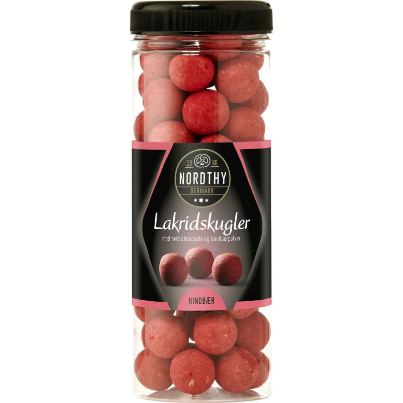  Nordthy Lakridskugler Hindbær 300g 