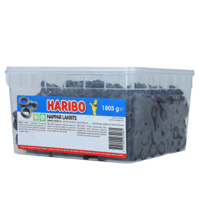  Haribo Nappar Lakrits vegetarisch 1,805kg 