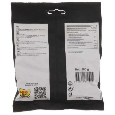  Makulaku Ægte Finsk Lakrids Salmiak 200g 