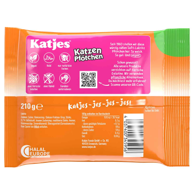  Katjes Katzen Pfötchen 210g 