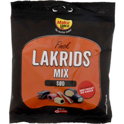  Makulaku Finsk Lakrids Mix Sød 170g 