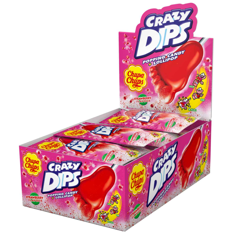  Chupa Chups Crazy Dips Strawberry 14g 