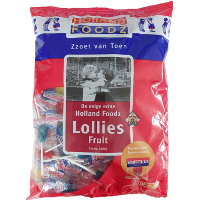  Holland Foodz Lollis Fruit 200er 