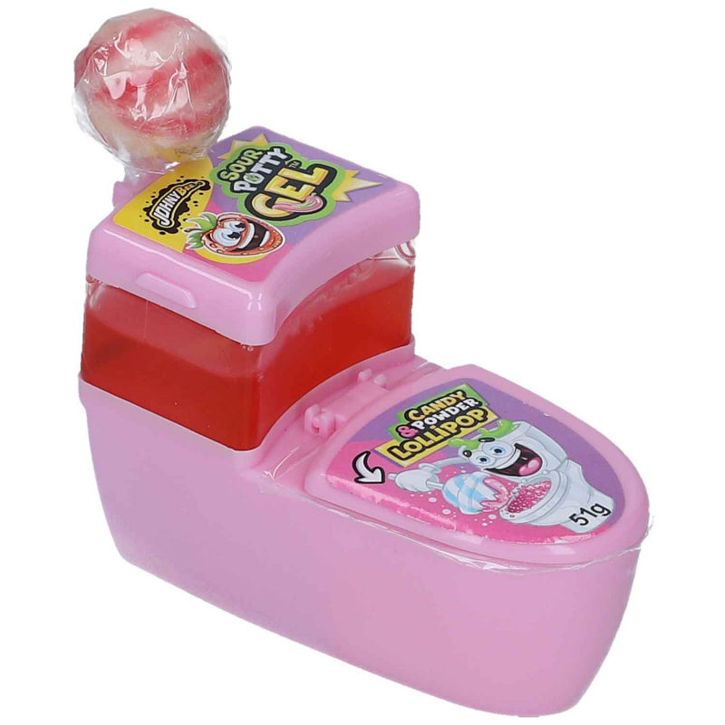  Johny Bee Sour Potty Gel Candy Powder & Lollipop 51g 