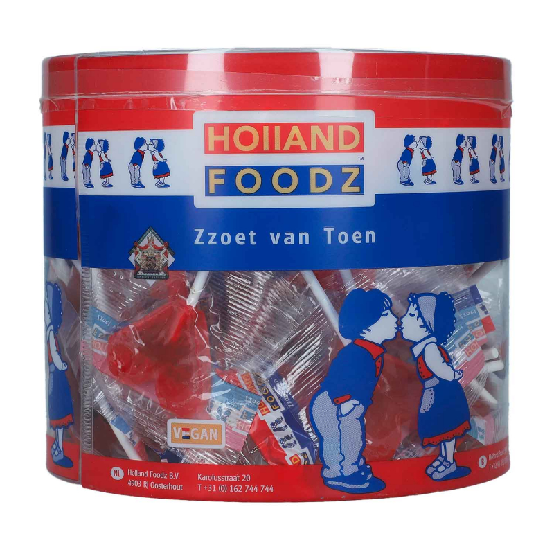  Holland Foodz Herz Lollis 75er 