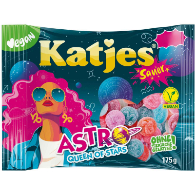  Katjes Astro Queen of Stars Sauer 175g 