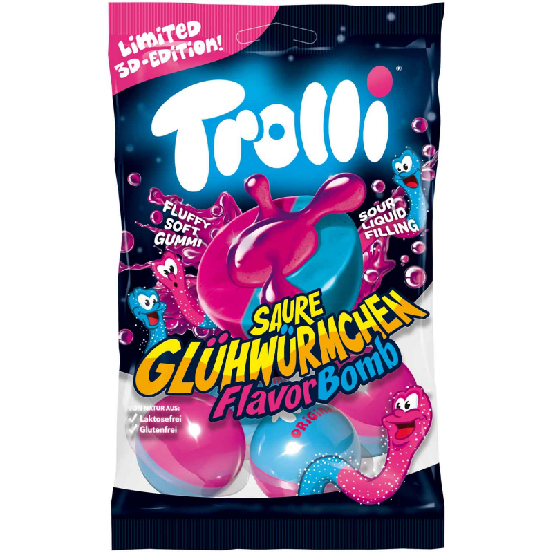  Trolli Saure Glühwürmchen Flavor Bomb 4er 