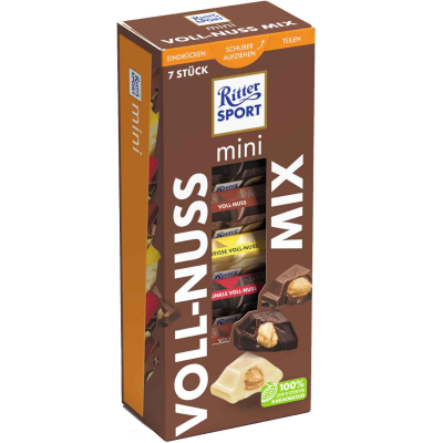  Ritter Sport mini Voll-Nuss Mix 7er 