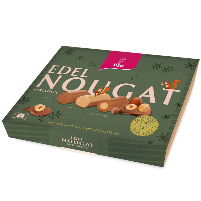  Viba Edel Nougat Variation Weihnachten 130g 