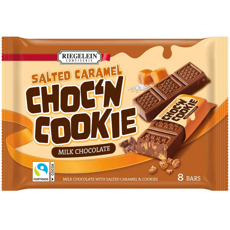  Riegelein Choc'n Cookie Salted Caramel Milk Chocolate 8er 