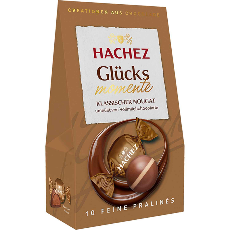  Hachez Glücksmomente Klassischer Nougat 112g 