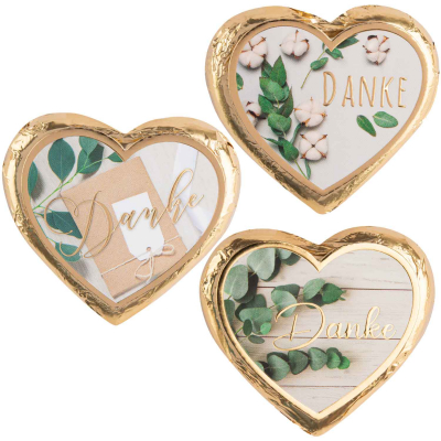  Günthart Große Pralinenherzen 'Danke' 40er 