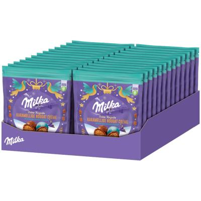  Milka Feine Kugeln Karamellige Nougat-Crème 90g 