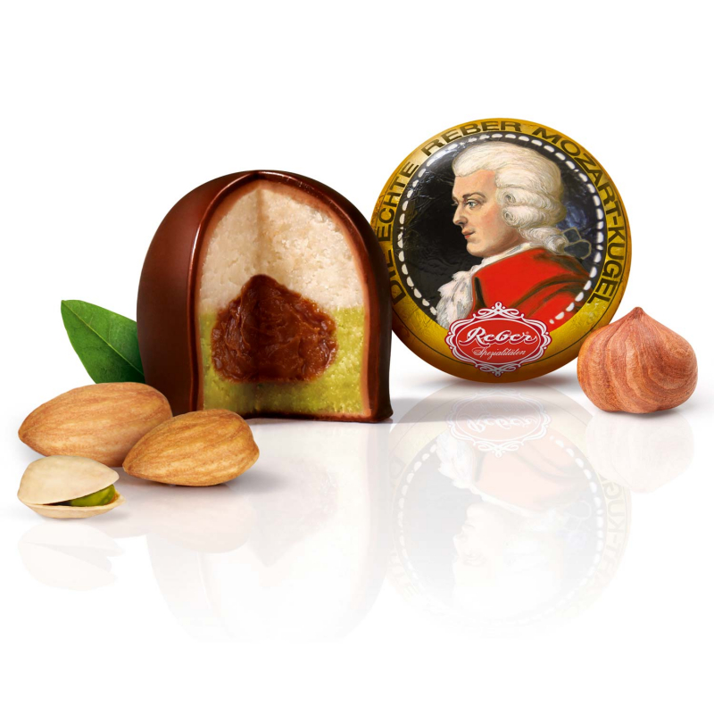  Reber Mozart Kugeln Duett Weihnachten 40g 
