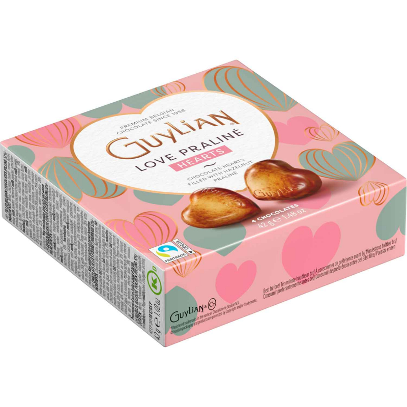  GuyLian Love Praliné Hearts 42g 