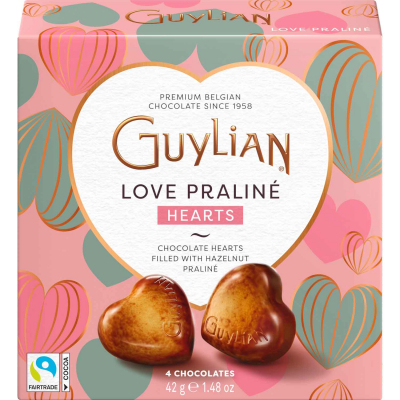  GuyLian Love Praliné Hearts 42g 